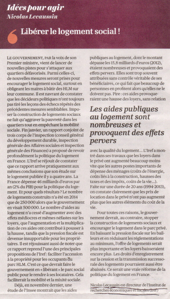 Libérer le logement social !